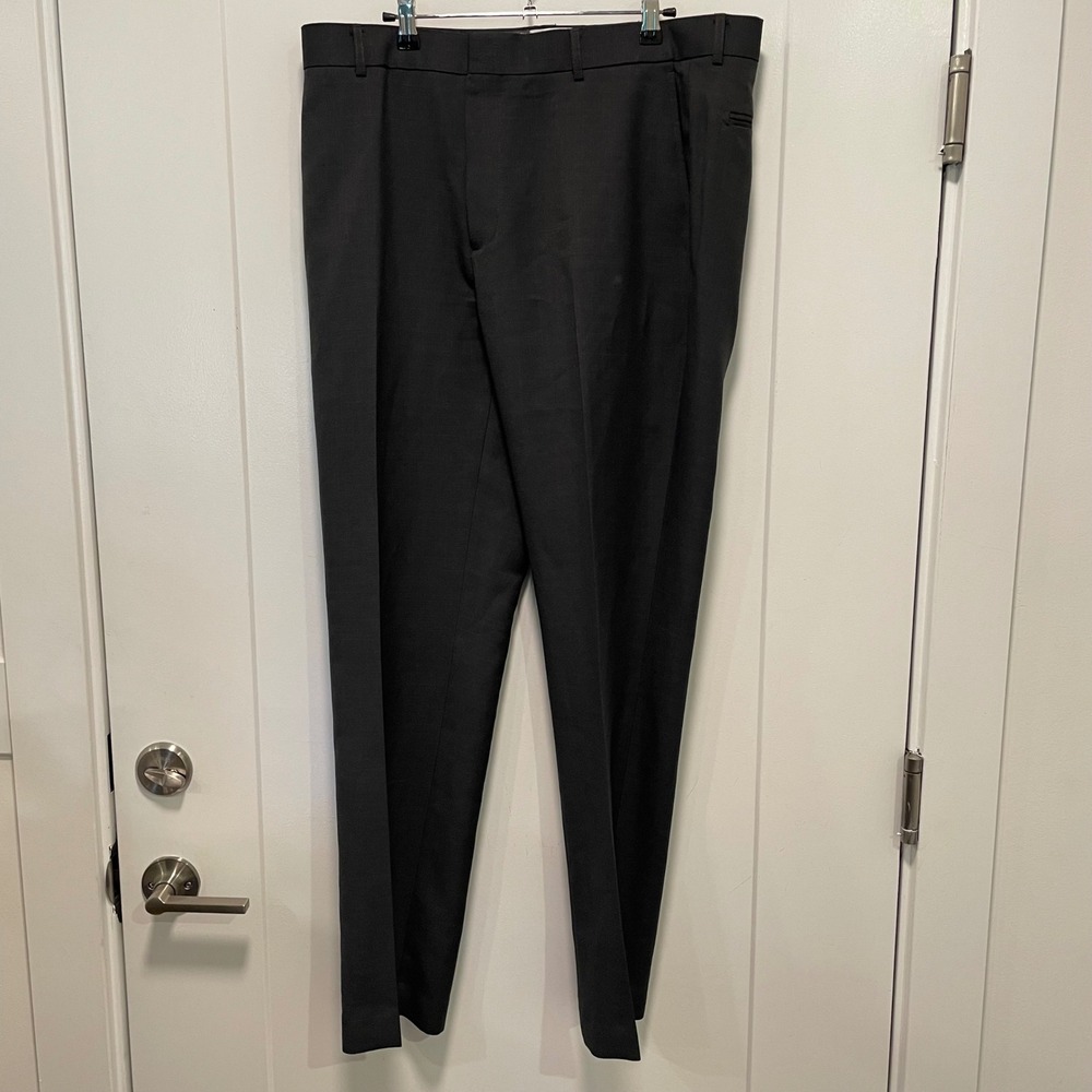 Michael Brandon Slim Fit Dress Pants Mens 36x32 Charcoal Grey TF001585 CH